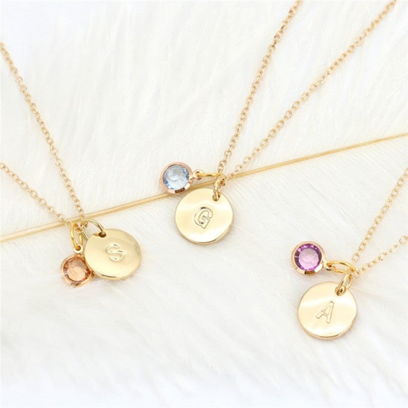 Kreativer Schmuck 26 englische Alphabet-Halsketten