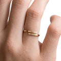 Personalisierter Namensring Doppelter Namensring mit Gravur Namensschildring