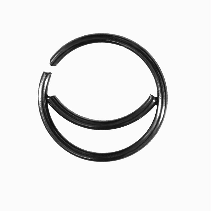 1PC Steel Moon Nose Rings Hoop 20G Fake Nose Septum Rings Piercing Ear Cartilage Tragus