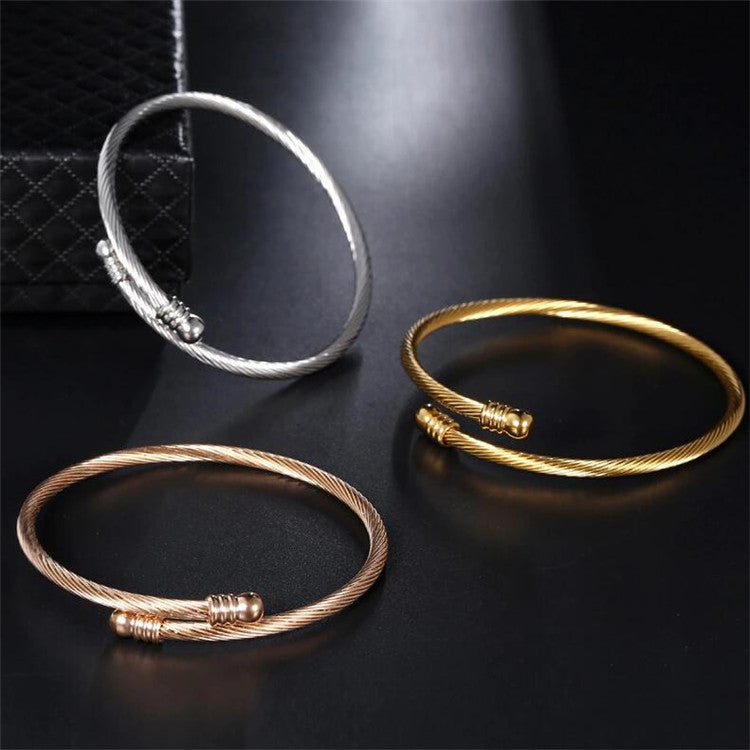 Brazalete de acero de titanio