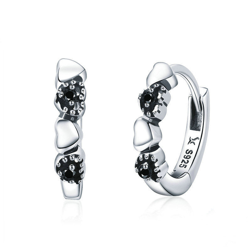 Aretes con incrustaciones de corazón de circonita Soul Covenant