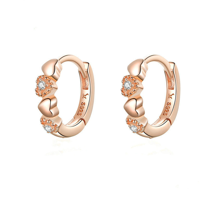 Aretes con incrustaciones de corazón de circonita Soul Covenant