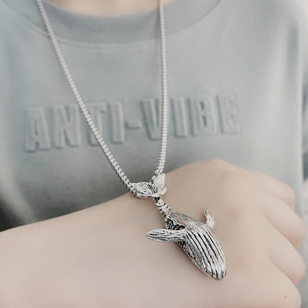 Whale Necklace Men And Women Hipster Ins Pendant Hip-Hop Personality