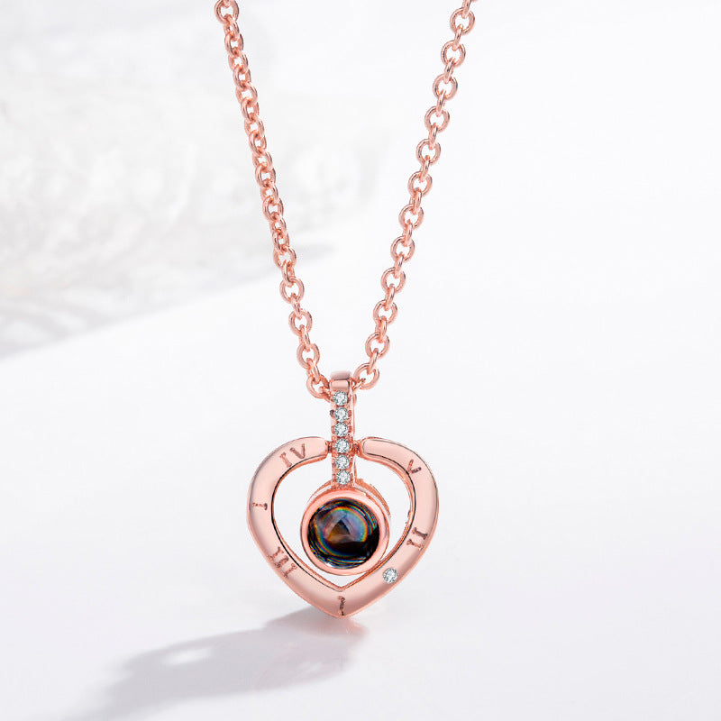 100 Languages I Love You Pendant Necklace