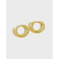 Pendientes de plata de ley INS Anillo geométrico minimalista Hebilla de oreja femenina Anillo de oreja