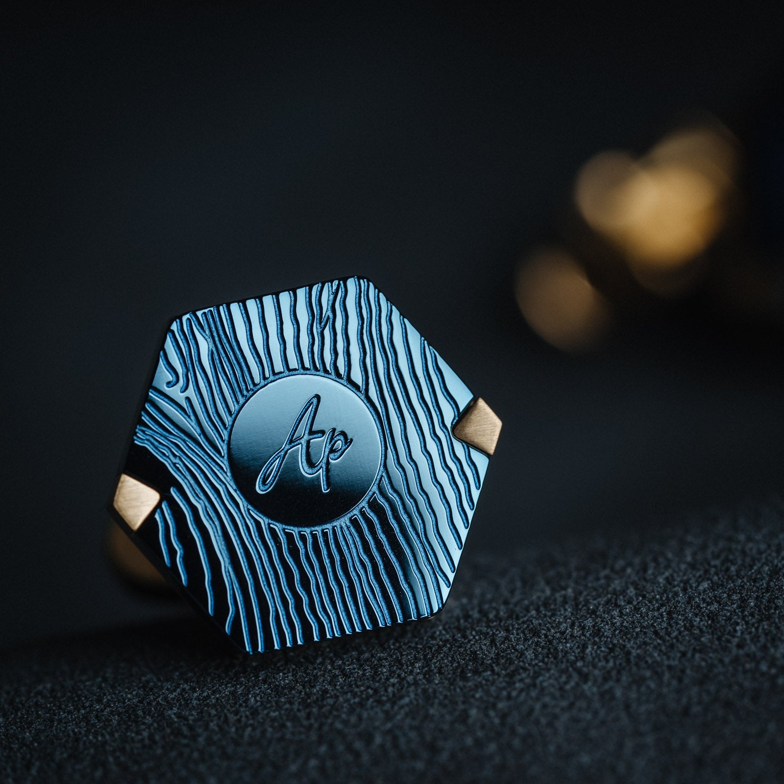 Gemelos de oro azul francés para hombre, estilo informal de negocios