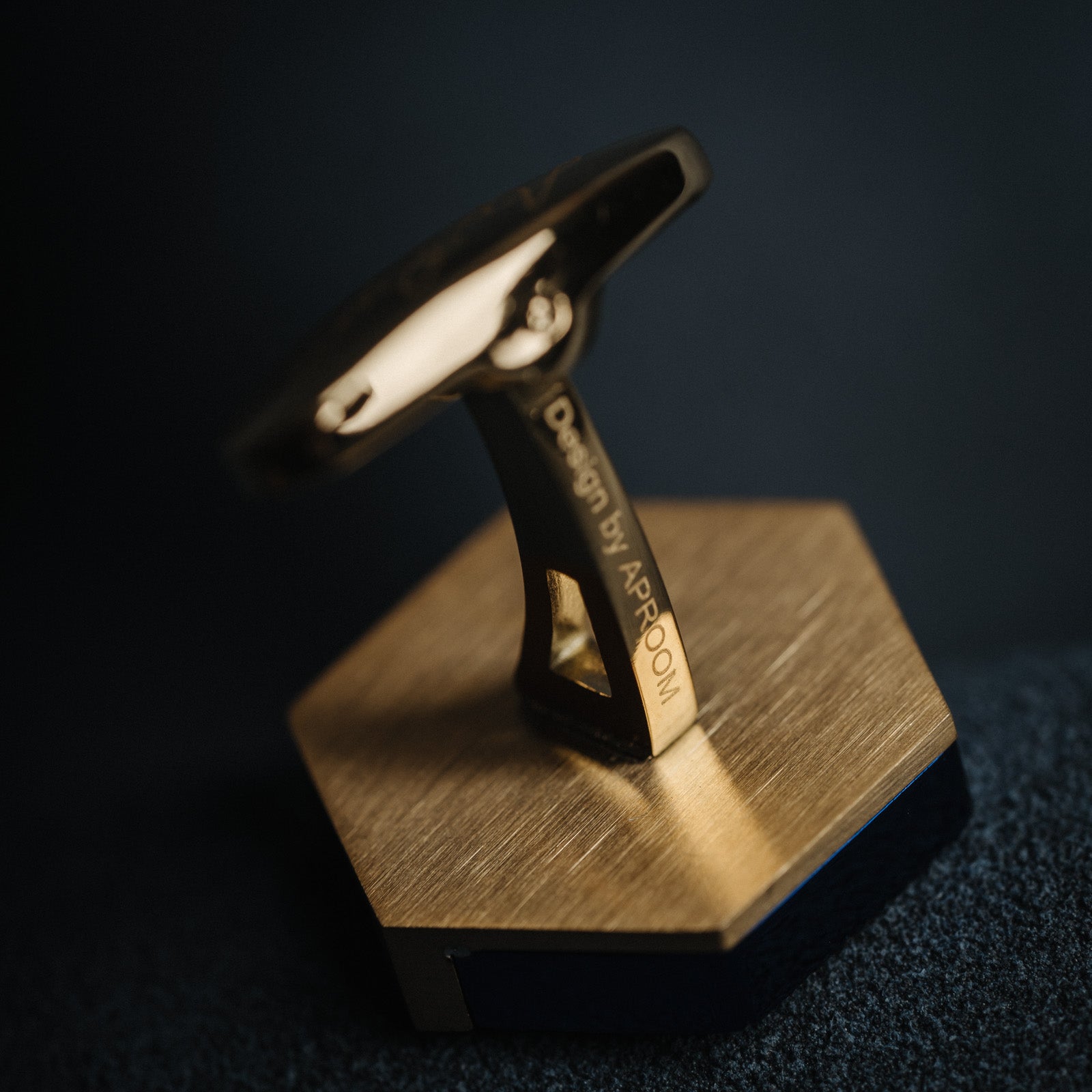 Gemelos de oro azul francés para hombre, estilo informal de negocios