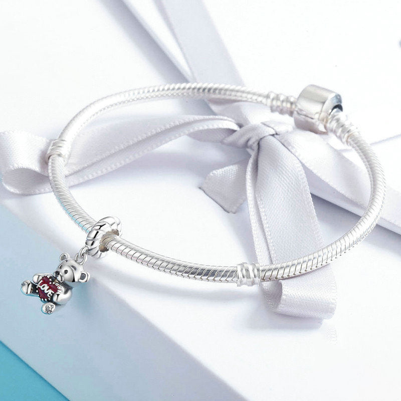 Armband für Damen aus Sterlingsilber mit Anhängern zum Selbermachen