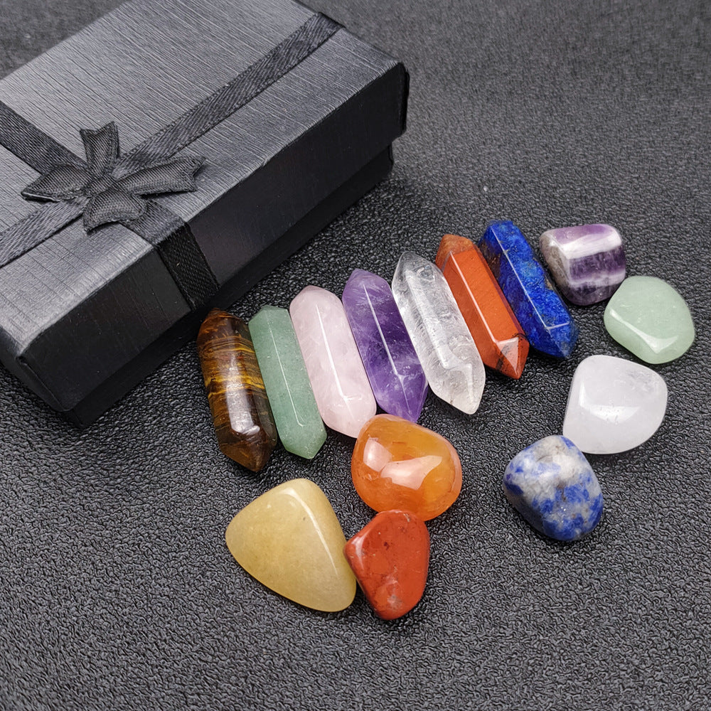 Aventurin Tigerauge Amethyst Rosenquarz Heilstein