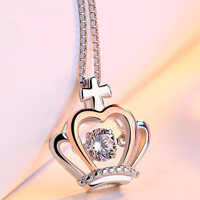 Versilberte Halskette Damen Koreanische Kurze Schlüsselbeinkette Einfacher Anhänger Schmuck