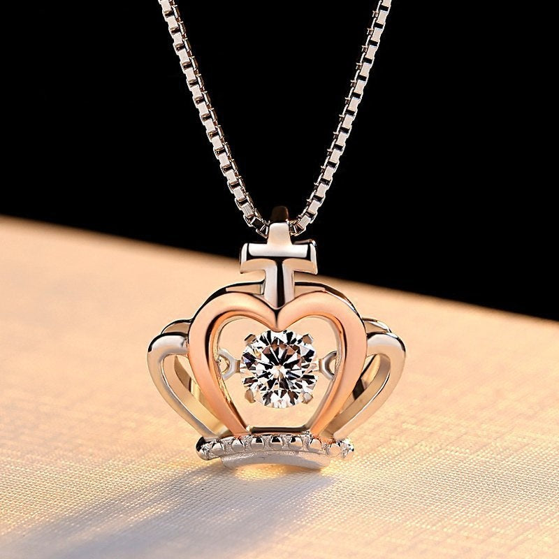 Versilberte Halskette Damen Koreanische Kurze Schlüsselbeinkette Einfacher Anhänger Schmuck