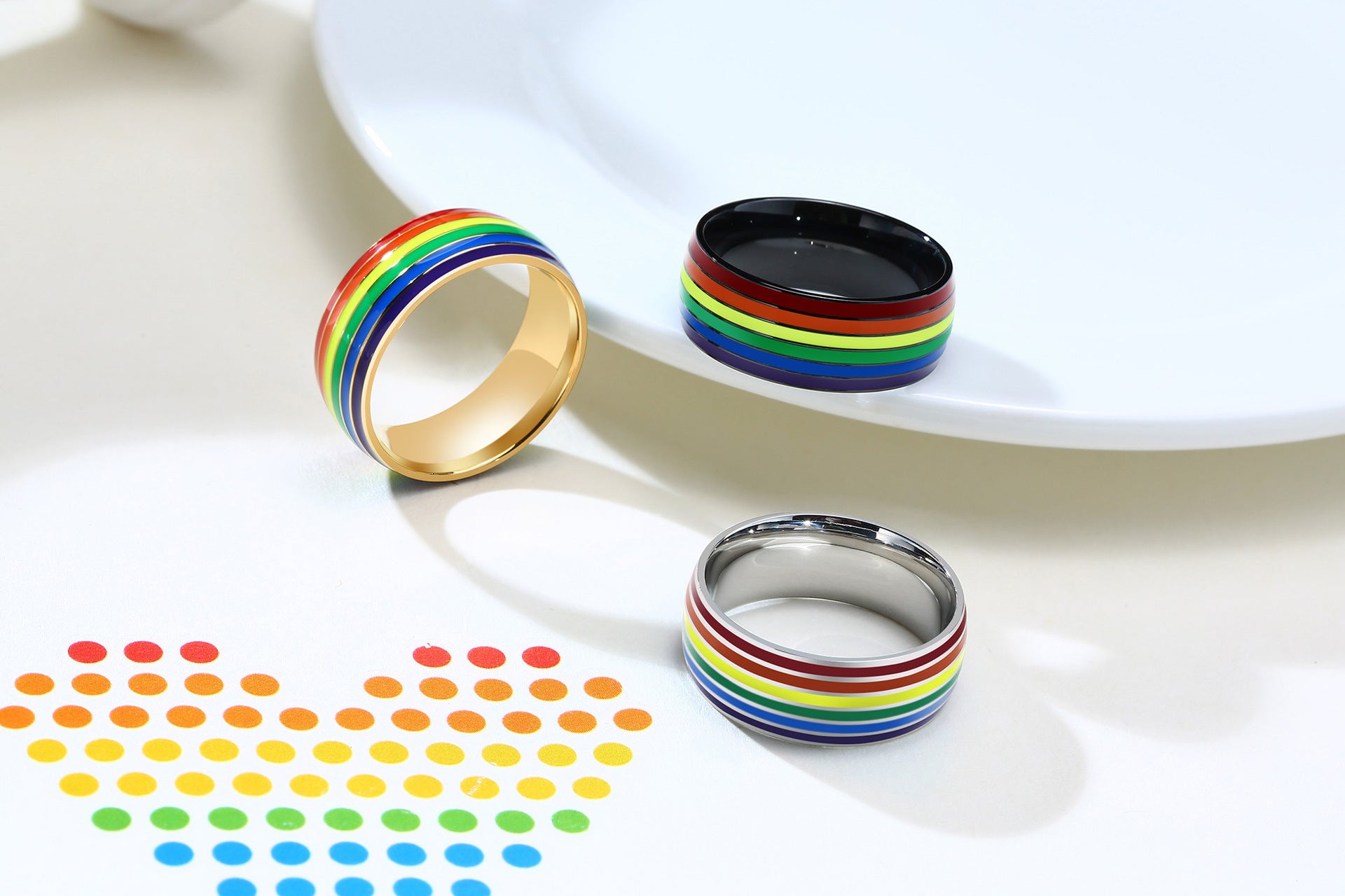 Anillo Unisex Arcoíris del Orgullo Cycolinks