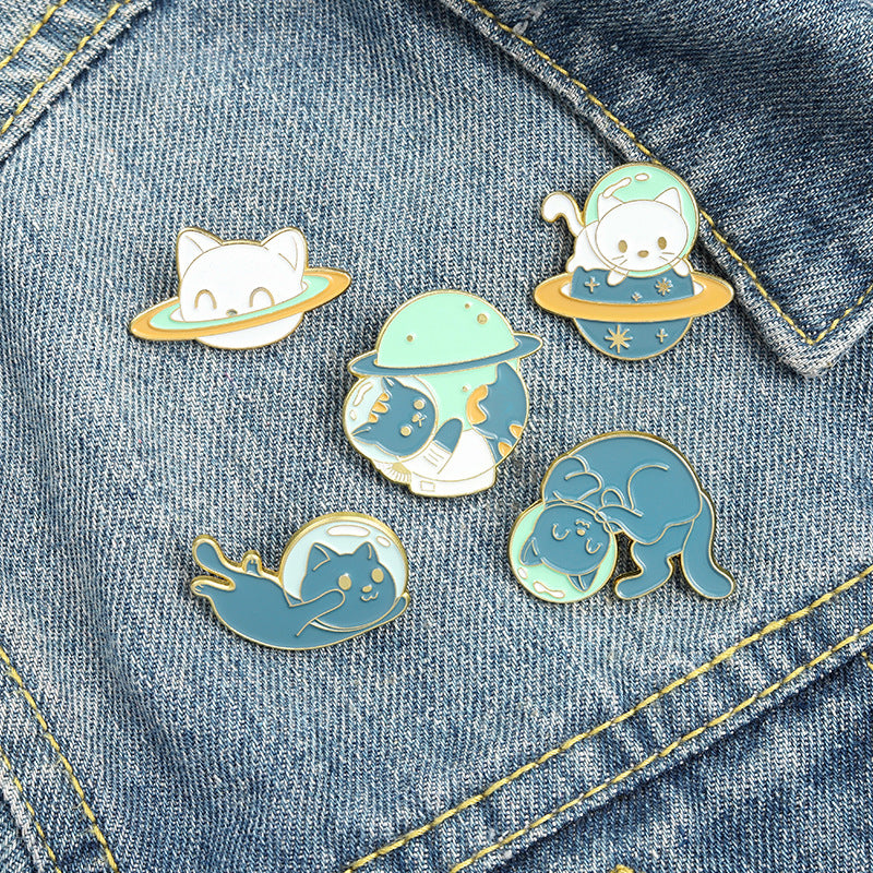 Katzenbrosche Kleidung Accessoires Abzeichen