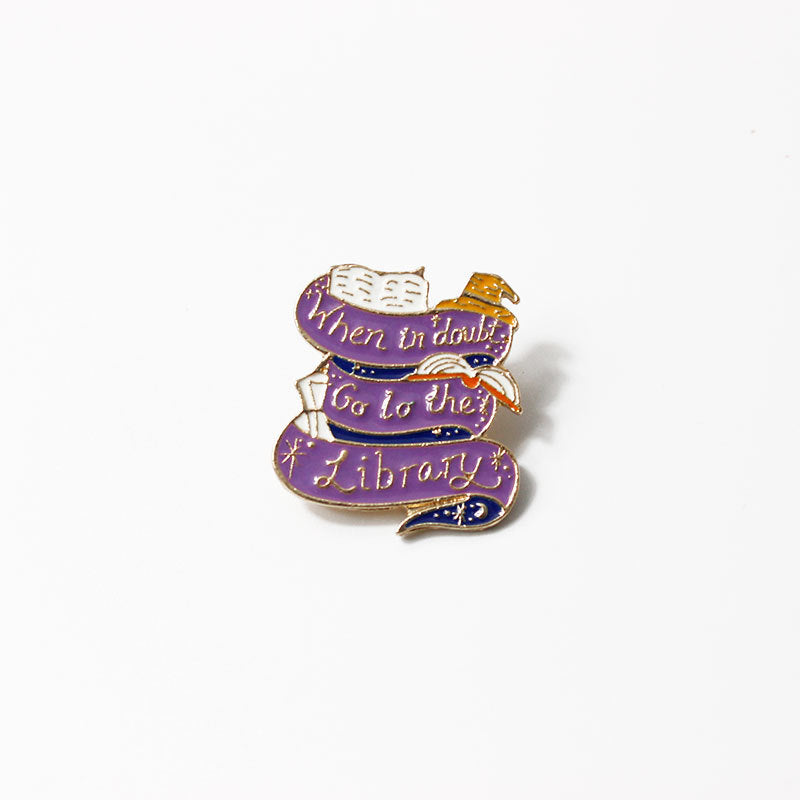 Taza de café Libro pequeño Pintar Broche Pin Insignia