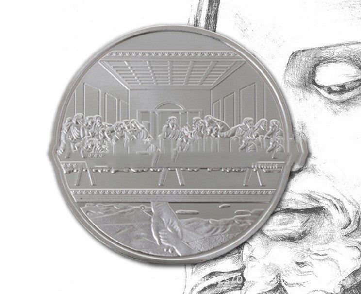 Jesus Christus Metall Gedenkmünze Gold- und Silbermünze Religiöser Glaube Souvenir Münze Brauch