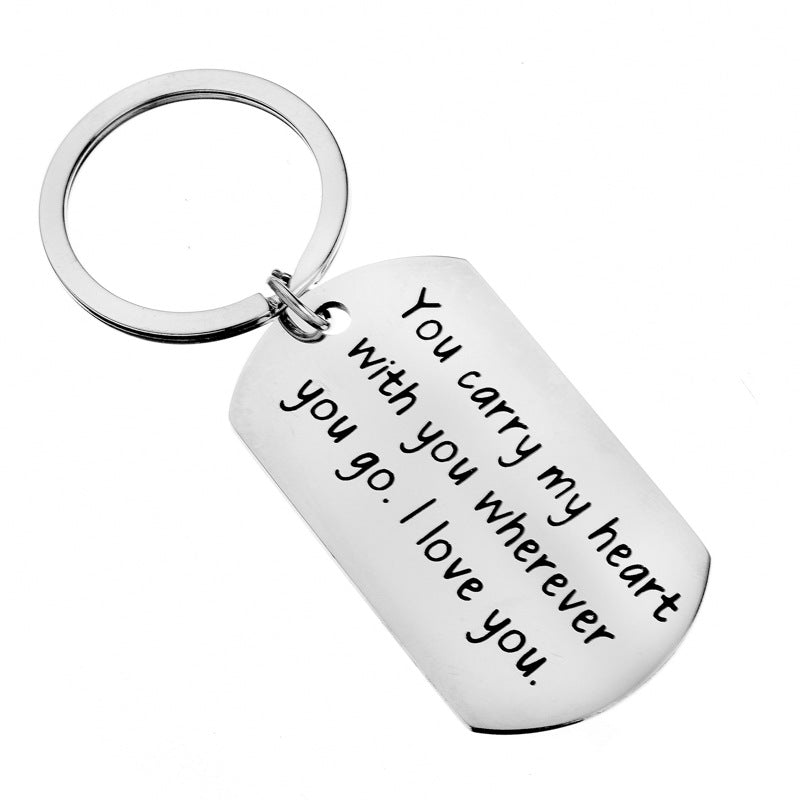 Chance Made Us Colleagues Stainless Steel Keychain