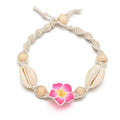 Pulsera descalza de playa, tobillera con conchas marinas para mujer, joyería para los pies