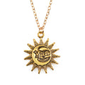 Smiley Sonnenkette Mode Persönlichkeit Gesicht Sonne Einfache Schlüsselbeinkette