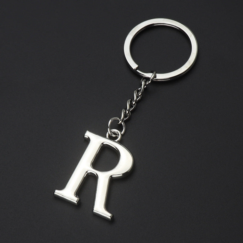 English Alphabet Keychain Keychain Personal Name Letter Pendant