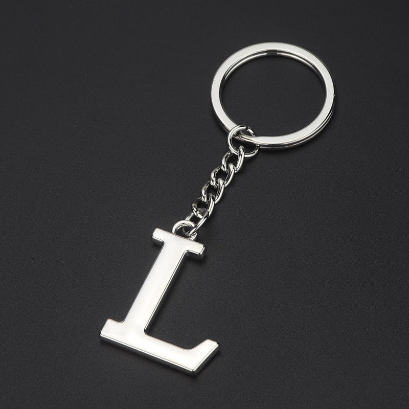 English Alphabet Keychain Keychain Personal Name Letter Pendant