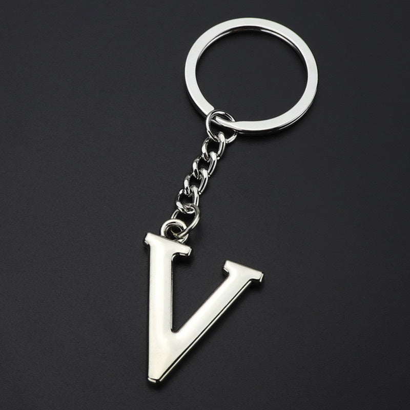 English Alphabet Keychain Keychain Personal Name Letter Pendant