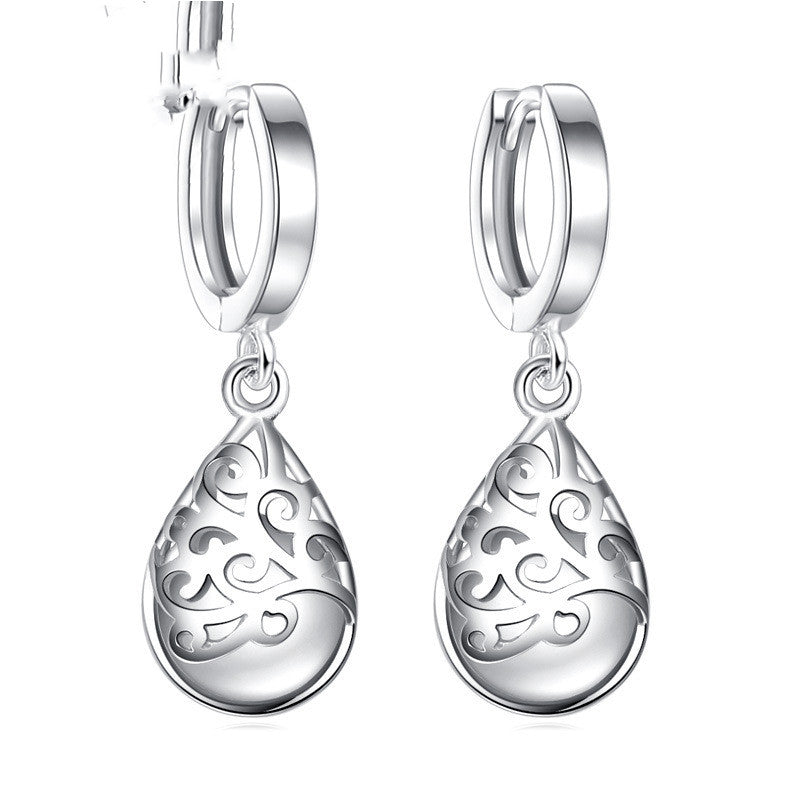 925 Sterling Silber Plattiert Mode Trend Mondlicht Opal Totem Ohrschmuck Ohrringe Ohrstecker Damen Wunschteich Persönlichkeit Ohrringe