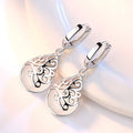 925 Sterling Silber Plattiert Mode Trend Mondlicht Opal Totem Ohrschmuck Ohrringe Ohrstecker Damen Wunschteich Persönlichkeit Ohrringe
