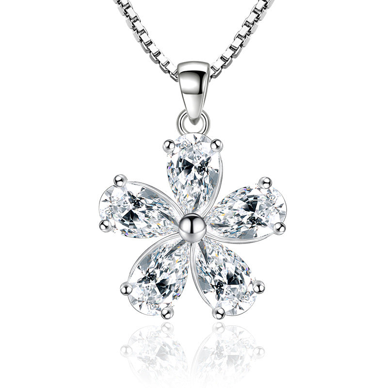 Fabrik Direktvertrieb Pflaumenblüten-Anhänger Damenkette Schmuck