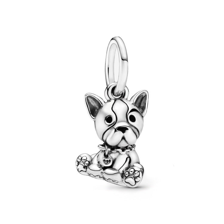 Hundeanhänger 925 Silber DIY Labrador Hundeanhänger Singapur Cartoon Hund Mops Armband Accessoires