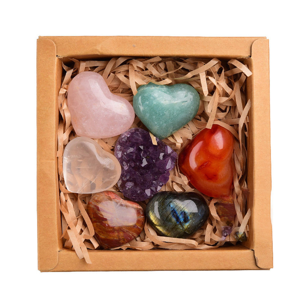 Amethyst Block Naturkristall Hexagonales Prisma Kraftstein Exquisite Geschenkbox Verpackung
