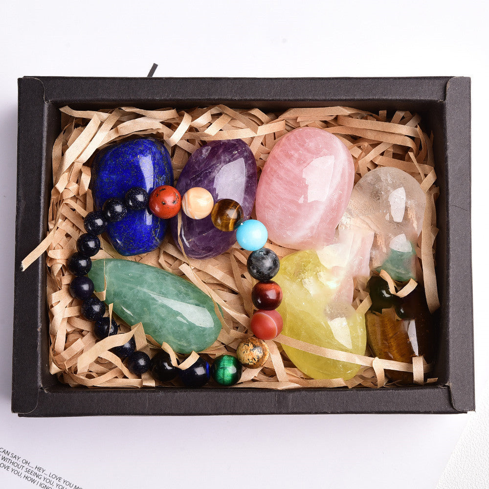 Amethyst Block Naturkristall Hexagonales Prisma Kraftstein Exquisite Geschenkbox Verpackung
