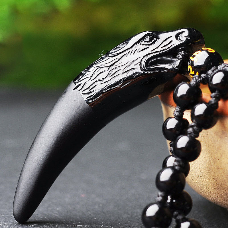 Natürlicher Obsidian Langfang Anhänger Obsidian Langfang Anhänger Herren Anhänger Herstellerlieferung