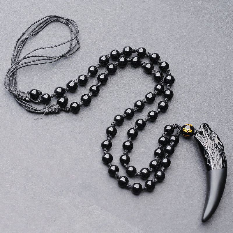 Natürlicher Obsidian Langfang Anhänger Obsidian Langfang Anhänger Herren Anhänger Herstellerlieferung