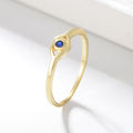 925er Sterlingsilber 18K vergoldeter Böser Blick exquisites Ring für Damen Zirkonringe Schmuck Hochzeit Verlobung Anillos