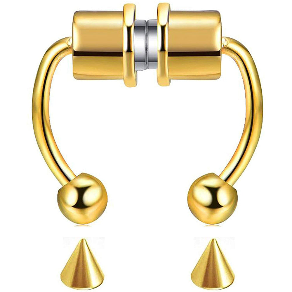 Piercing magnético de acero inoxidable para la nariz