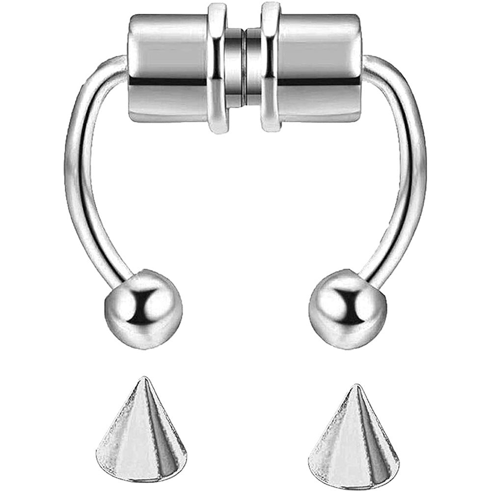 Piercing magnético de acero inoxidable para la nariz