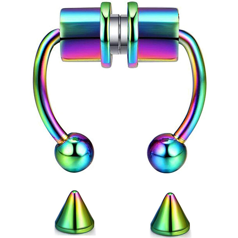 Piercing magnético de acero inoxidable para la nariz