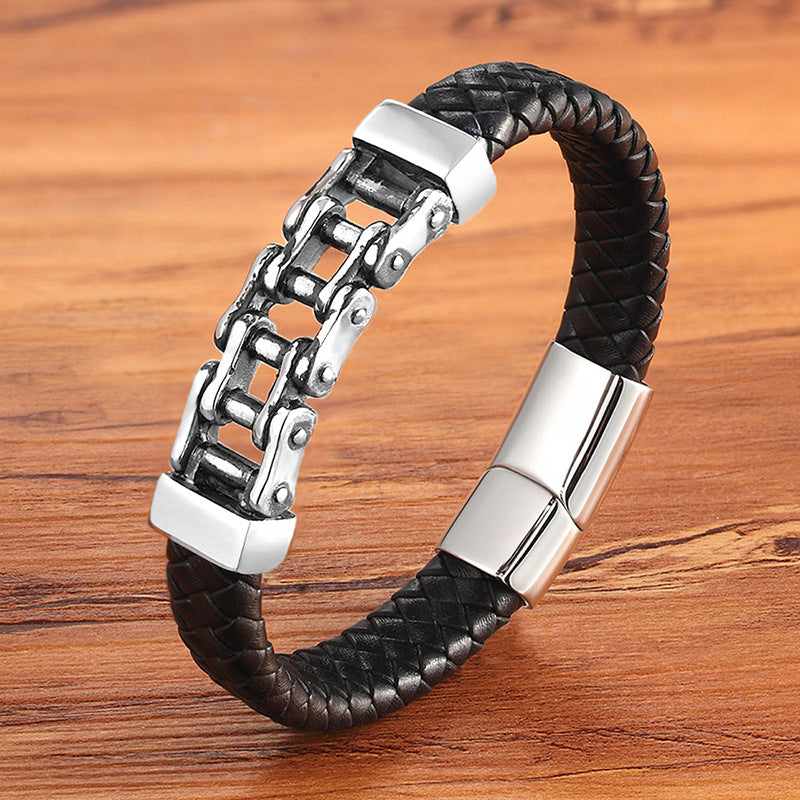 Leder Leder Geflochtenes Armband, Lederarmband, Individuelles Lederarmband, Herren-Rindsleder-Schmuck