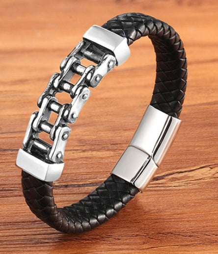 Leder Leder Geflochtenes Armband, Lederarmband, Individuelles Lederarmband, Herren-Rindsleder-Schmuck