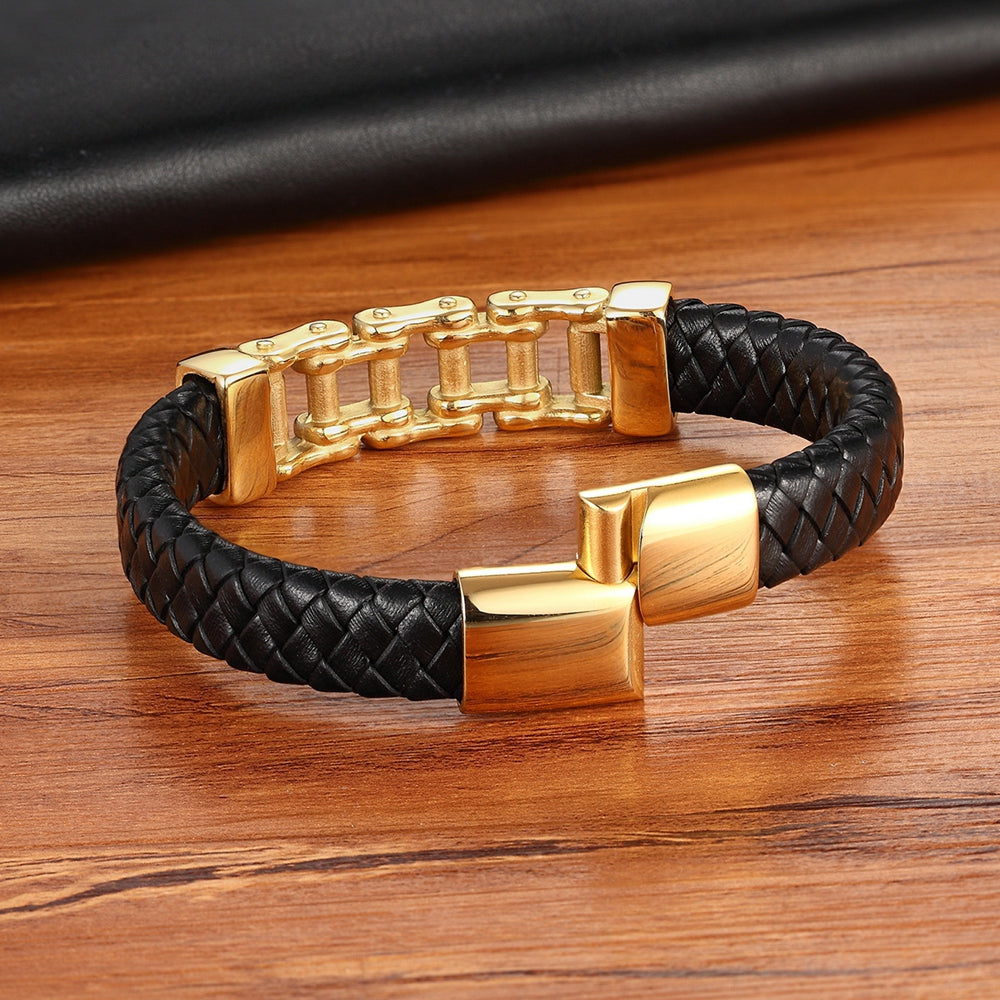 Leder Leder Geflochtenes Armband, Lederarmband, Individuelles Lederarmband, Herren-Rindsleder-Schmuck
