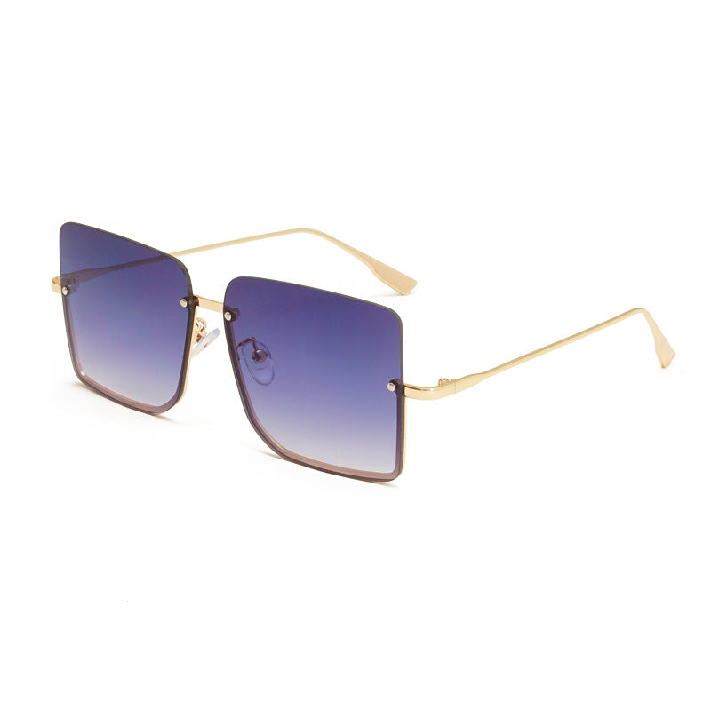 Halbrahmen-Ozean-Sonnenbrille Modische Trend-Sonnenbrille