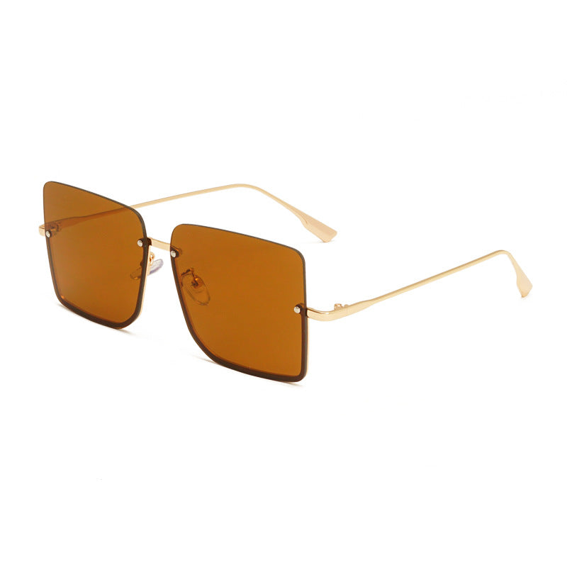 Halbrahmen-Ozean-Sonnenbrille Modische Trend-Sonnenbrille