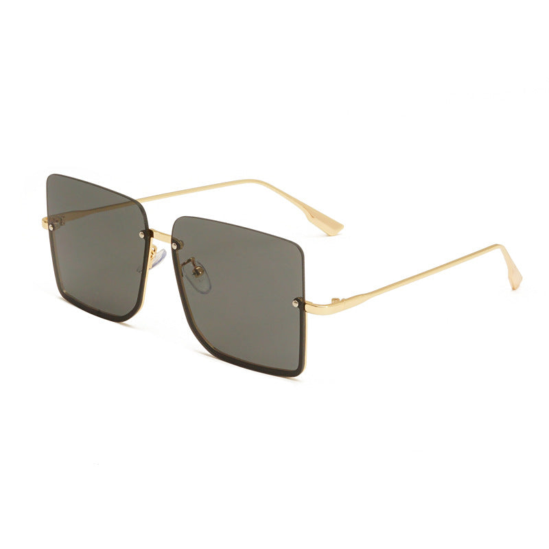 Halbrahmen-Ozean-Sonnenbrille Modische Trend-Sonnenbrille