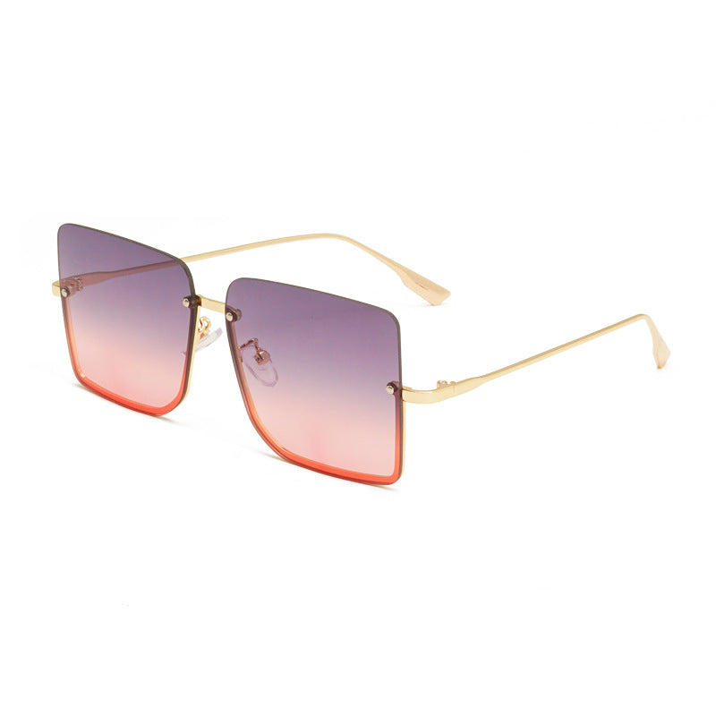 Halbrahmen-Ozean-Sonnenbrille Modische Trend-Sonnenbrille