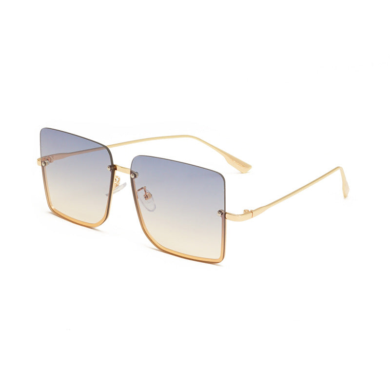 Halbrahmen-Ozean-Sonnenbrille Modische Trend-Sonnenbrille