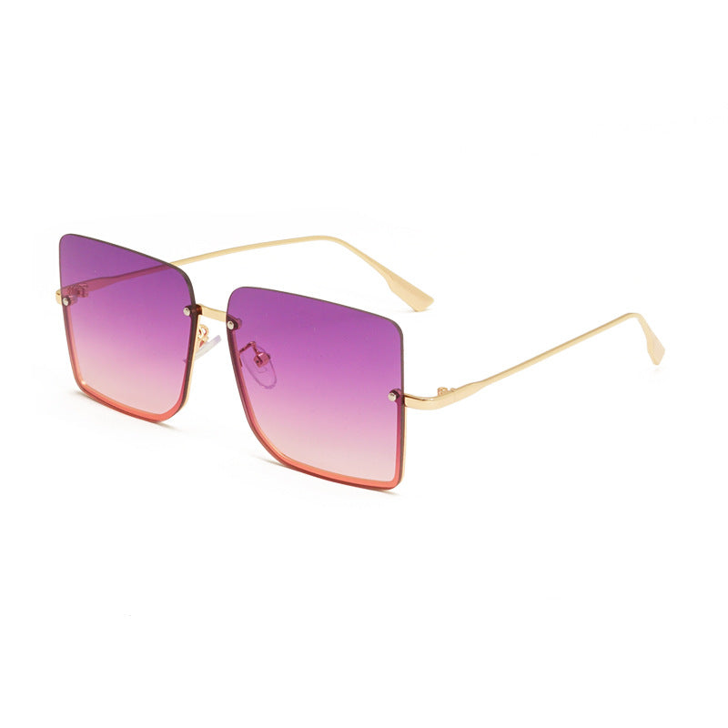 Halbrahmen-Ozean-Sonnenbrille Modische Trend-Sonnenbrille