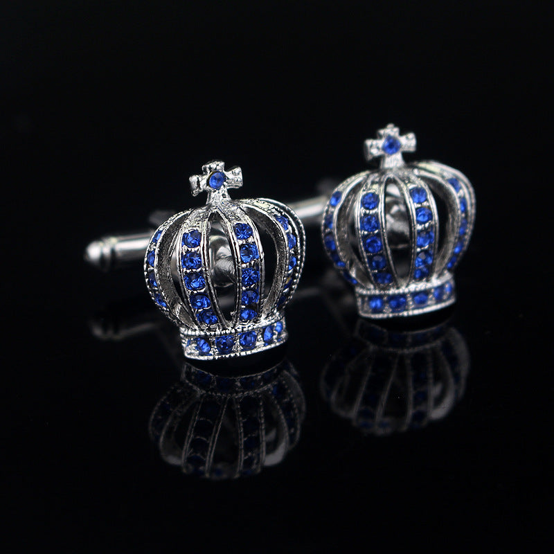 Gemelos clásicos con forma de corona de diamante Gemelos franceses