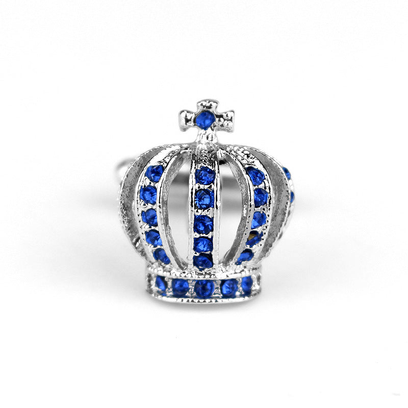 Gemelos clásicos con forma de corona de diamante Gemelos franceses