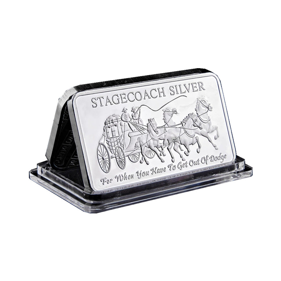 Northwest Region Territorial Mint 999 Fine Stagecoach Unze 999 Silber teilbare Bar