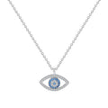 S925 Sterlingsilber Schmuck Europäischer und Amerikanischer atmosphärischer Dämonenaugen-Halskette Augenanhänger